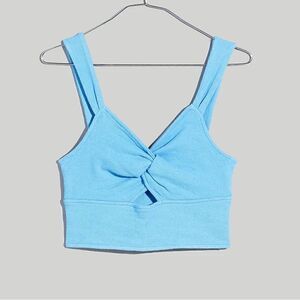Madewell
Cutout Knot-Front Crop Tank Top